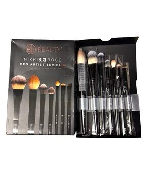BK Beauty x Nikki LA Rose 7 Pc Pro Artist Brush Set NIB $206